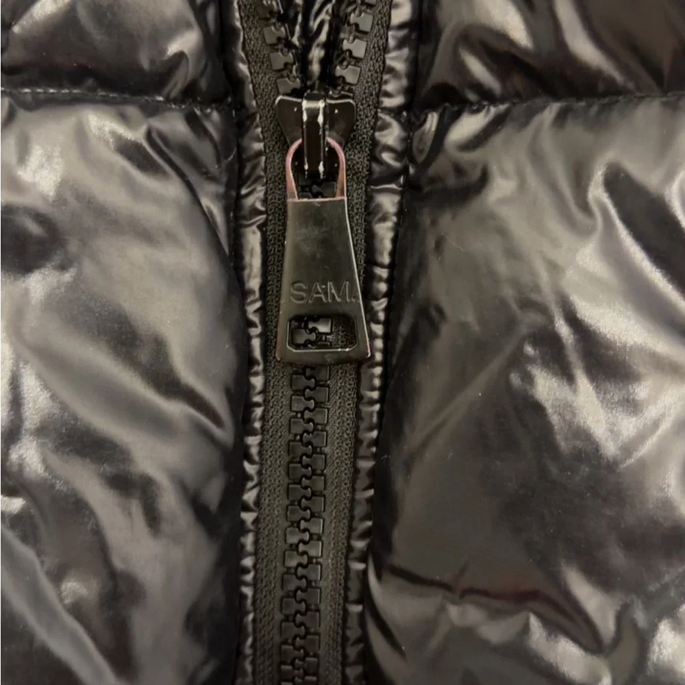 SAM. Shiny Black Puffer Jacket - Picture 5 of 6